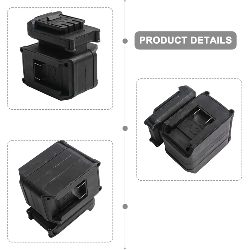 Conversor de adaptador de bateria para furadeira de impacto chave elétrica chave de fenda luz de trabalho conversor de bateria