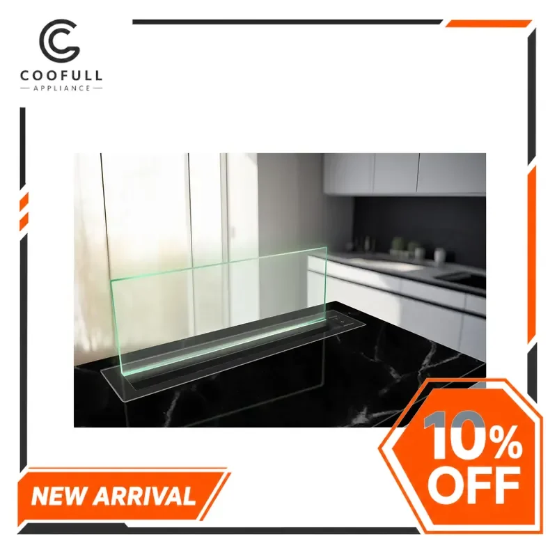 for Luxury Slim Line Downdraft Hood Island Mounted Down Air Extractor Fan Kitchen Ventilation Household Hotel Use Modern