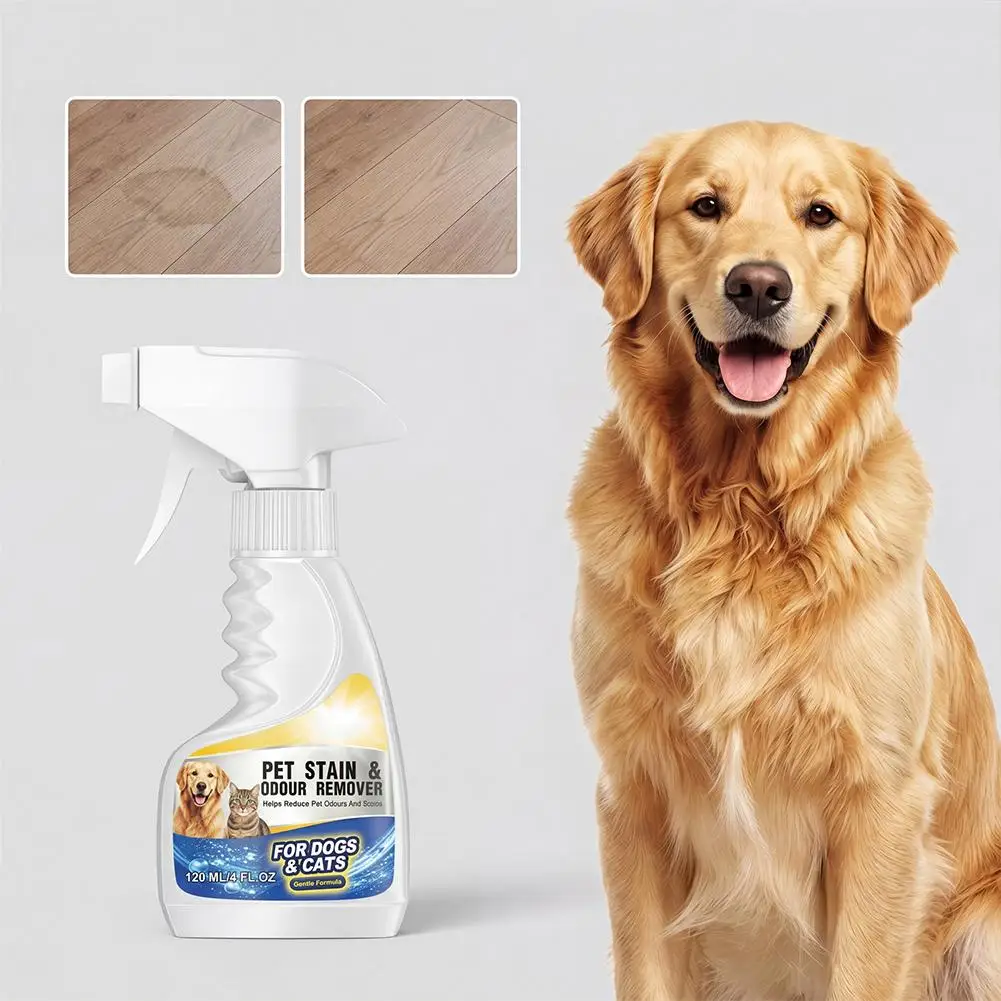 Premium Pet Stain & Odor Remover Spray for Dogs & Cats,Professional Gentle Household Cleaner for Floors, Carpets & Furniture