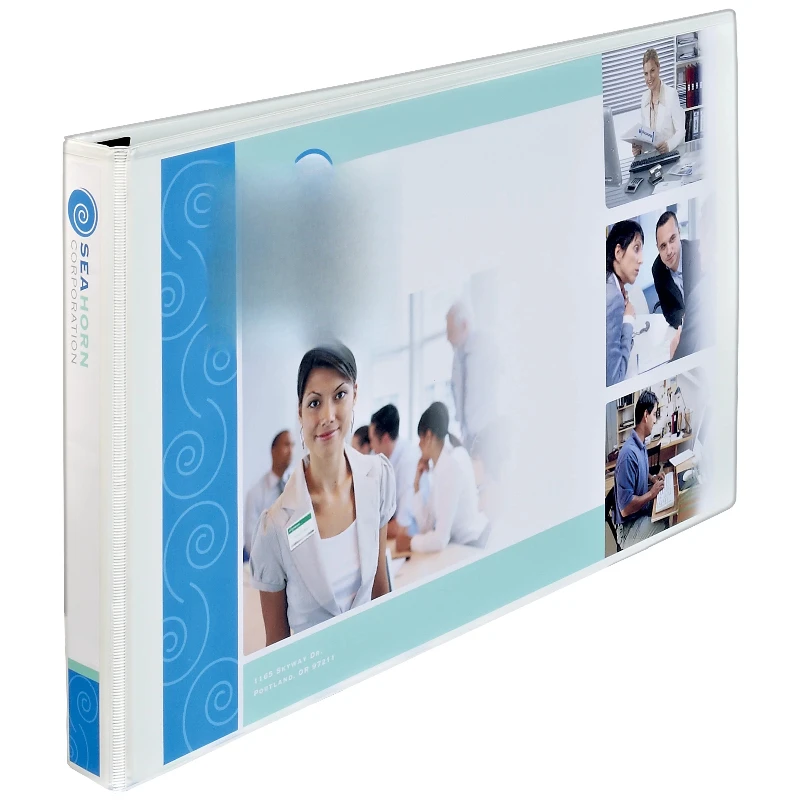 

Heavy-Duty View Binder, 1" Slant Rings, 11" x 17", White (72124)