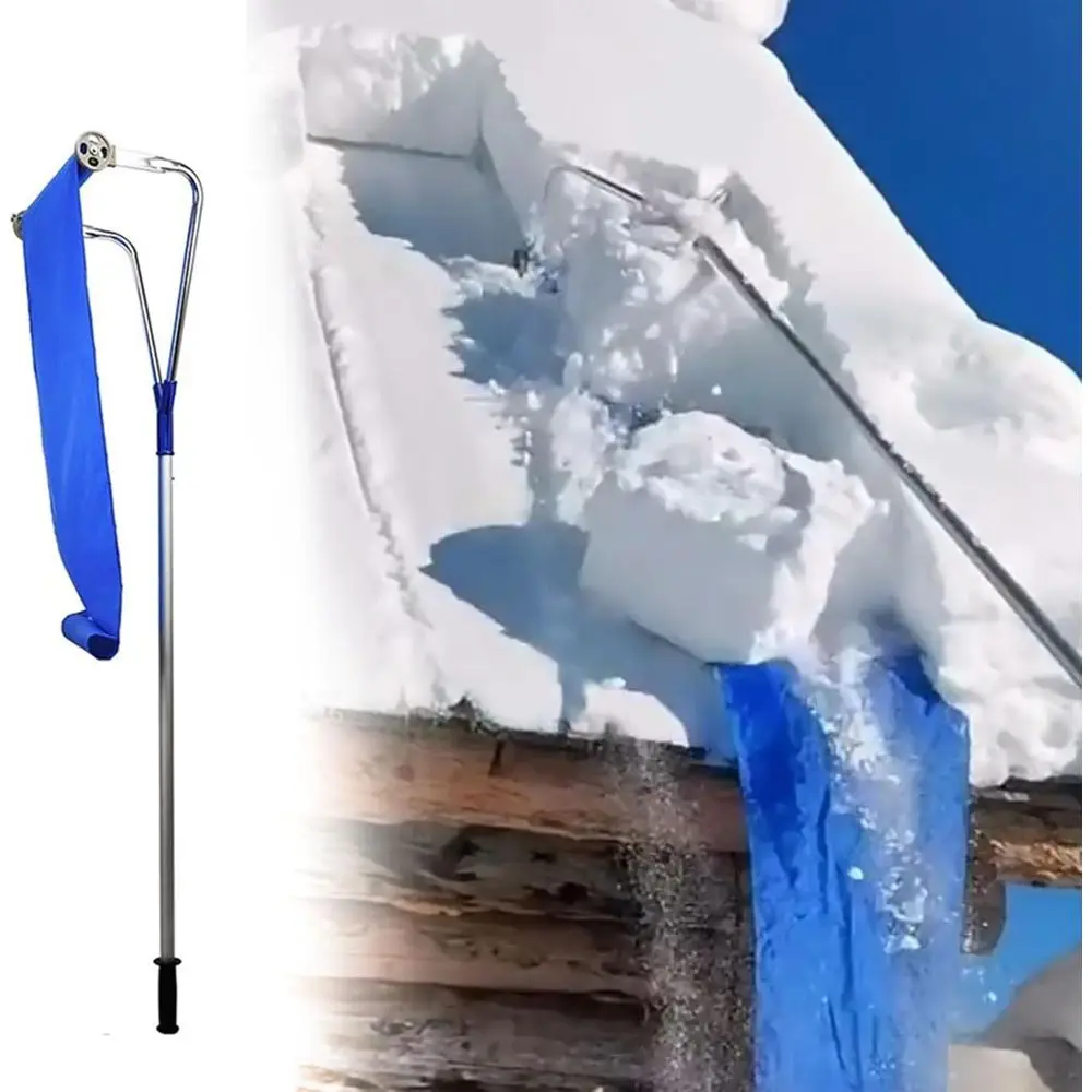 

Легкие алюминиевые снежные грабли на крыше 6,2–21 футов для пожилых людей, портативный инструмент для солнечных панелей и крыльев, с чехлом из ткани Оксфорд