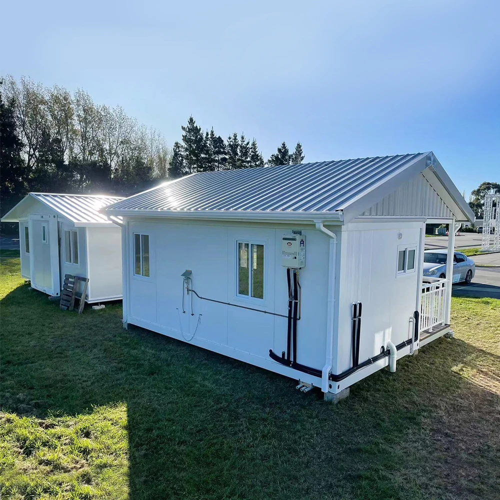 Container room, spacious luxury residence with private balcony, custom layout container room, courtyard vacation cabin