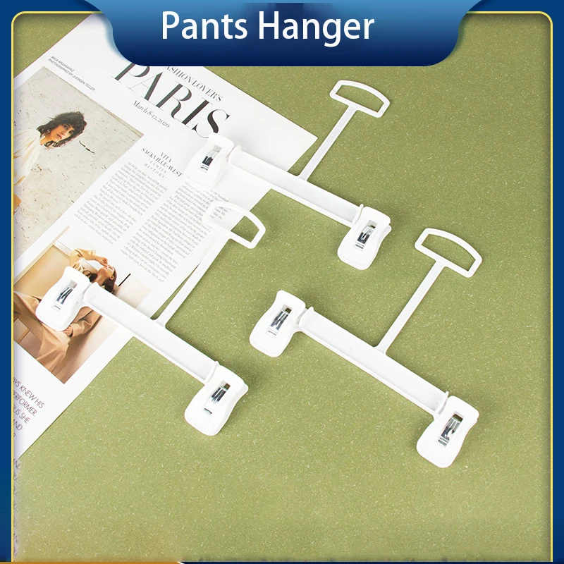 

20 pcs High Quality Plastic Pants Hanger for Children Clothing Infant Boy's Trousers Clips Hanger Loops Baby Clothing Set Hanger