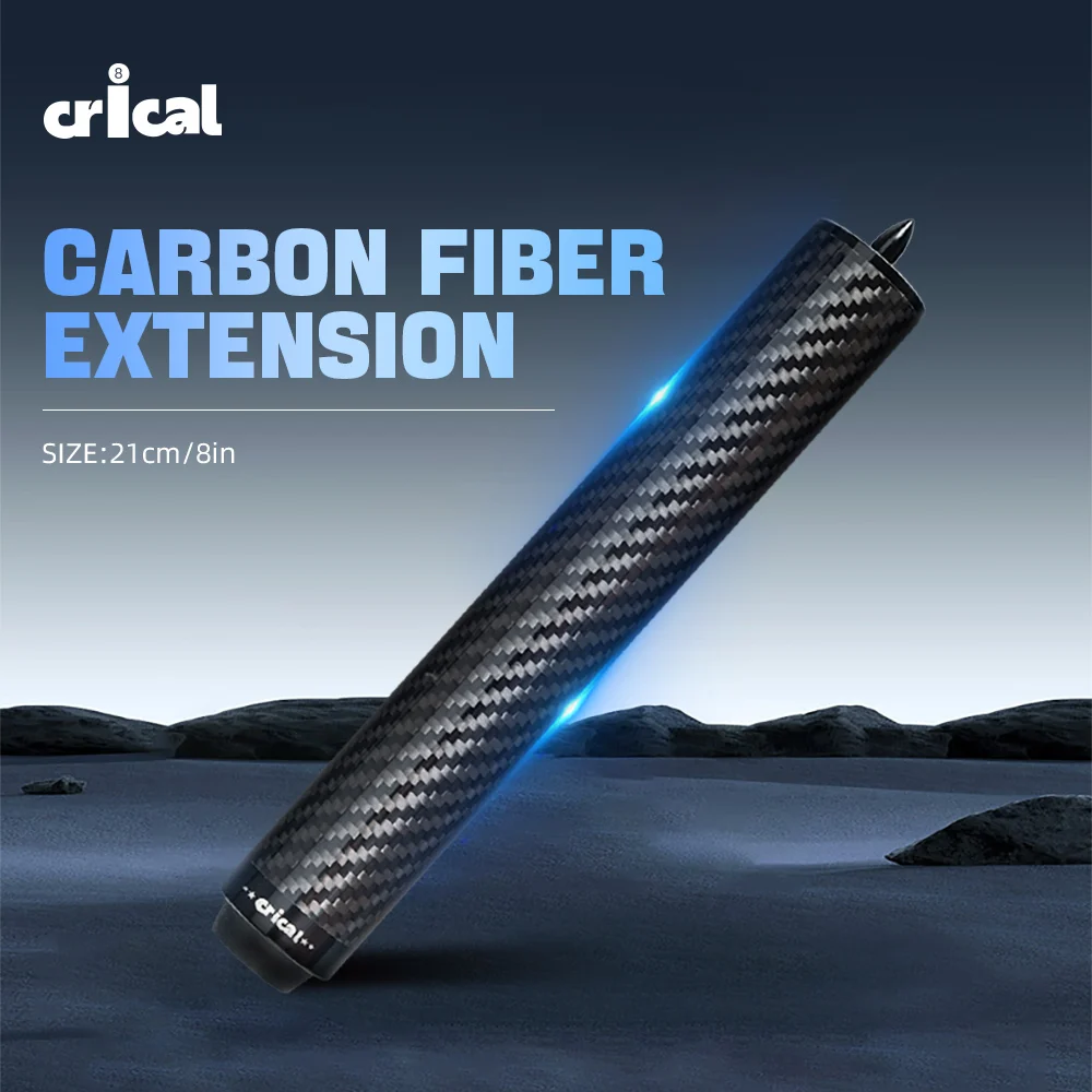 

Crical Billiard Cue extension with 8 inch carbon fiber extension and bumper suitable for PREDATOR MEZZ How Crical Pool Cue Stick