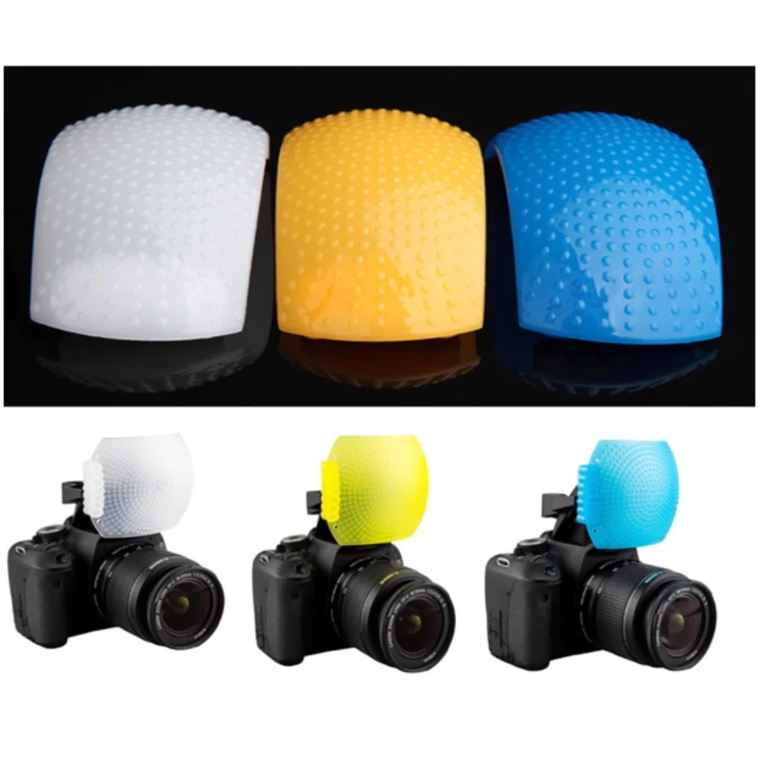 2set Dome Diffuser Cover Softbox Built in Flash Softener For DSLR Camera Soften Light Reduce Shadow Photographic Accessories