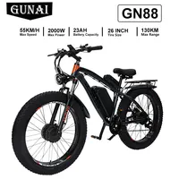 GUNAI GN88 Adult Electric Bike 2000W Electrical Road Bicycle 48V 23Ah Fatbike MTB E-bike 26\