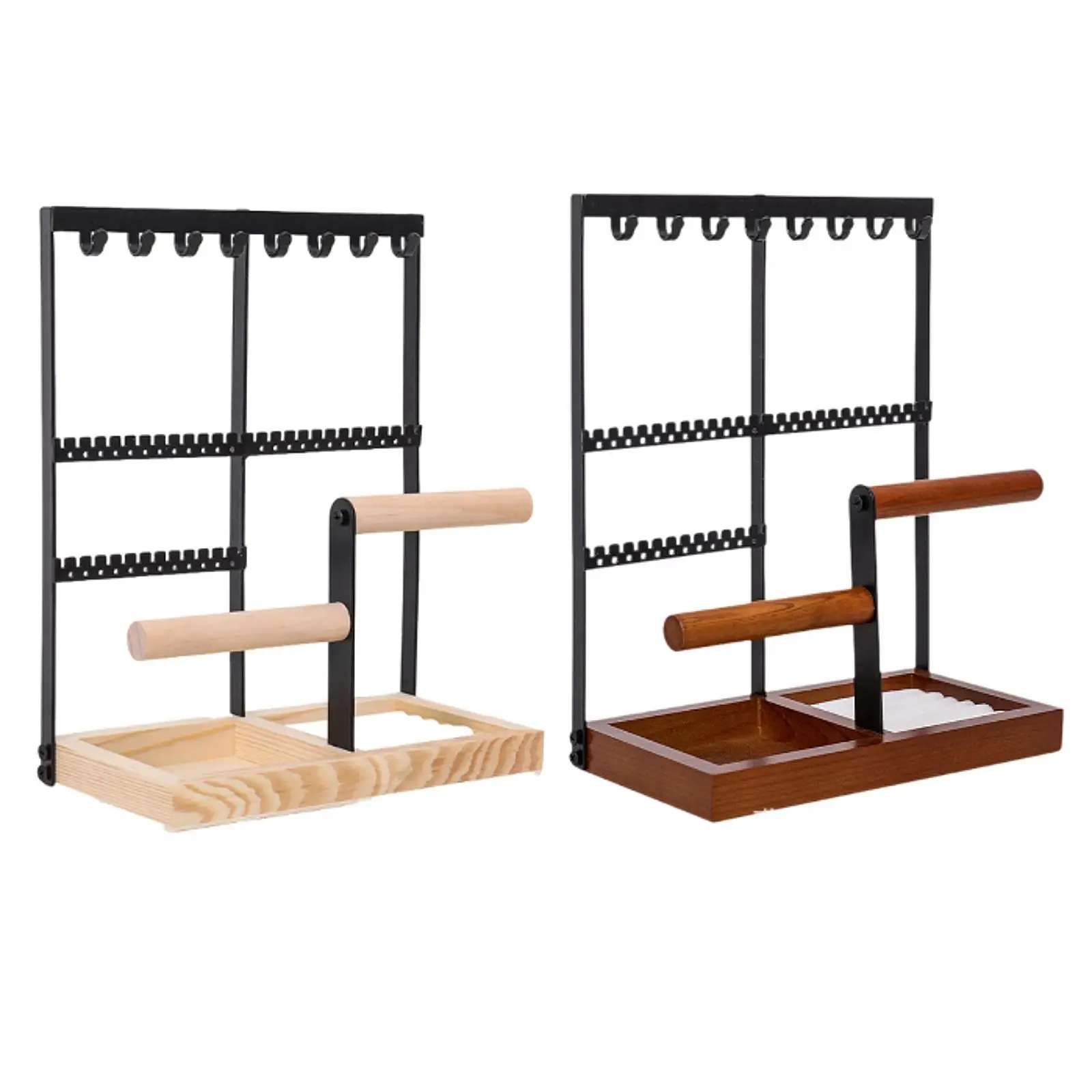 

Jewelry Necklace Ear Display Necklace Holder Ear Holder Jewelry Organizer with Tray for Shopping Mall