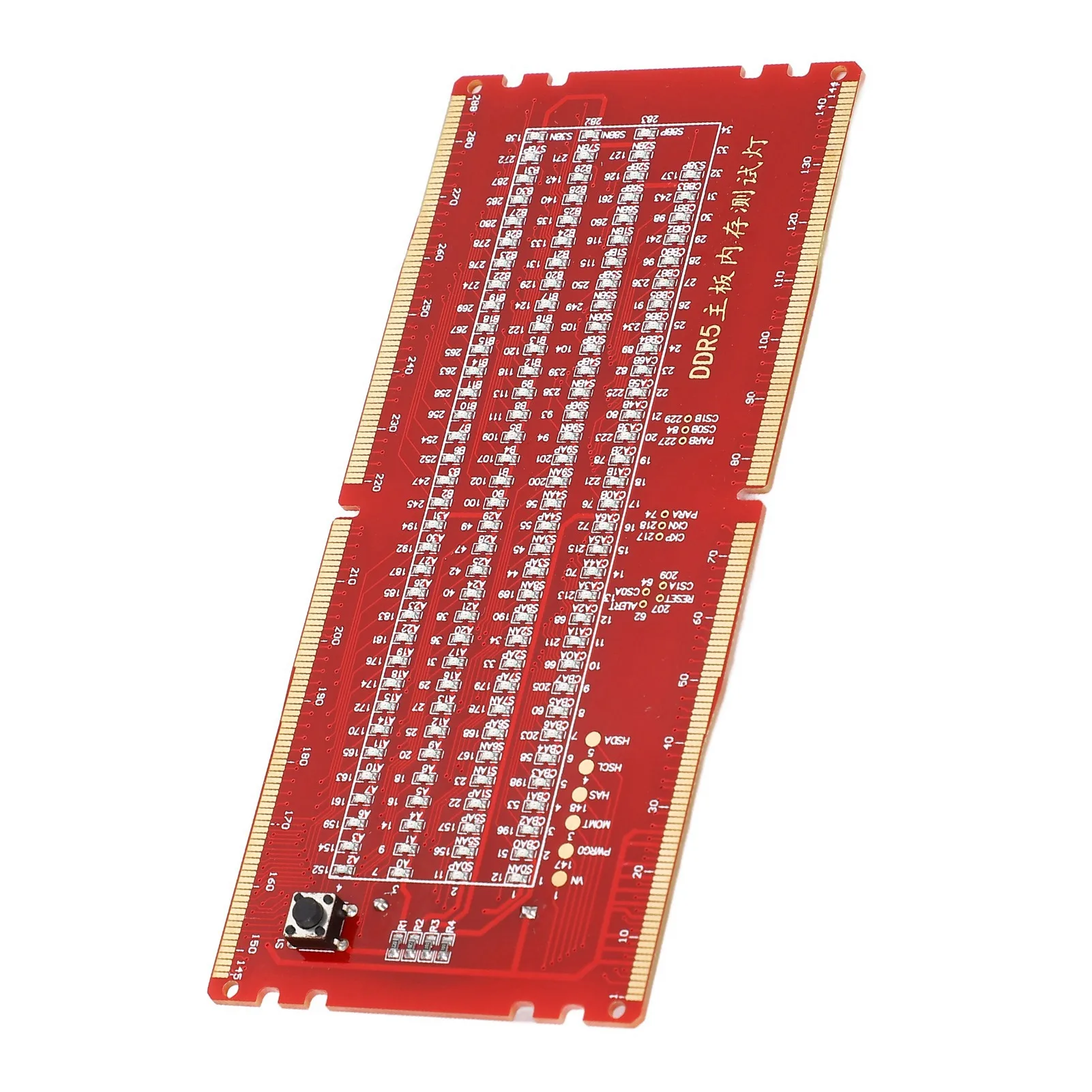 DDR5 Desktop Mainboard Test Card Memory Slot Tester Board with LED Light for Maintenance Mainboard Test Card Memory Slot Tester