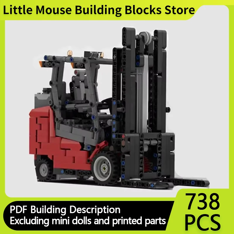 Popular City Car Model MOC Building Bricks Factory Handling Forklift Modular Technology Gifts Holiday Assemble Children Toy Suit