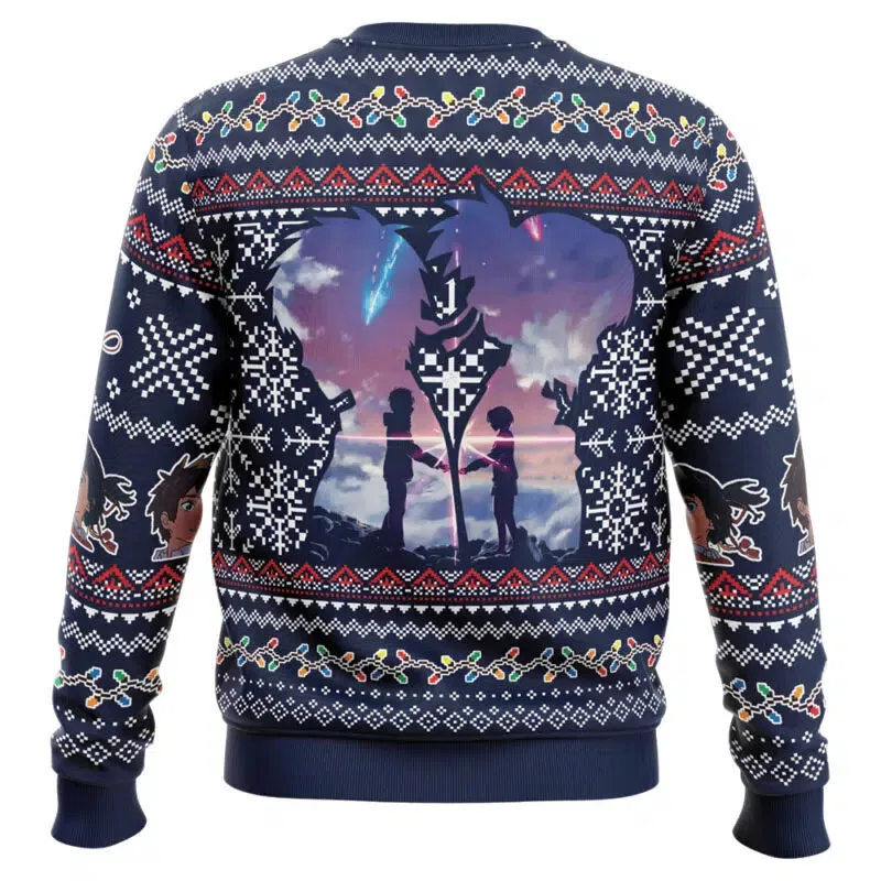 Christmas Kimi No Nawa Your Name Ugly Christmas Sweater Is Simple Stylish And Colorful Suitable For Christmas Movie Nights
