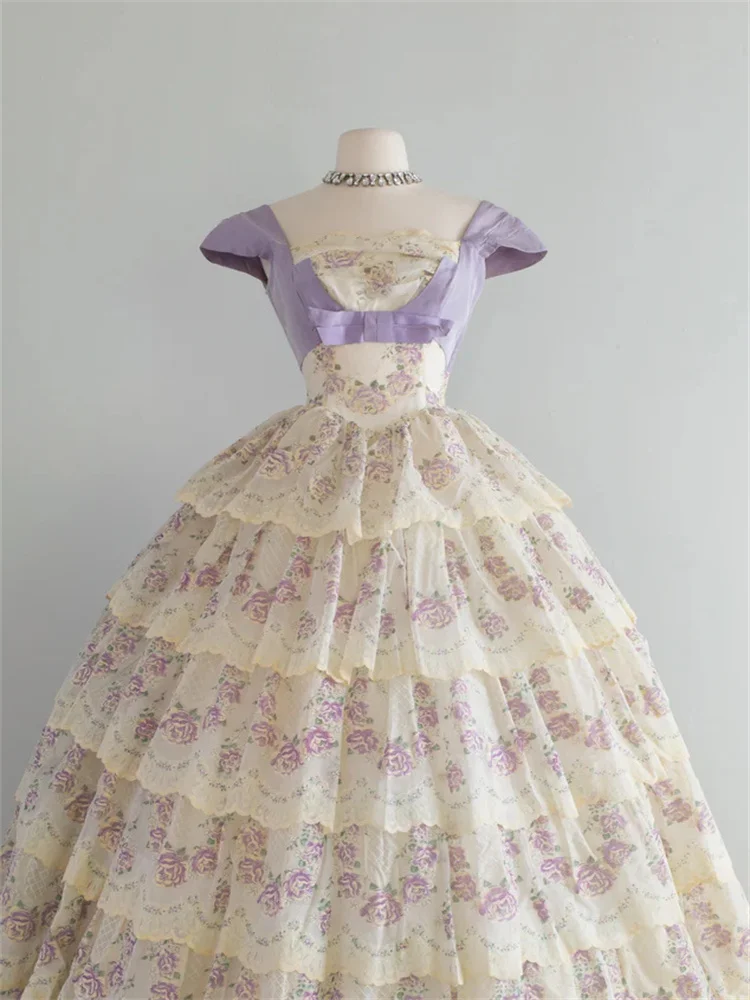 1950s Civil War Southern Belle  Lace Princess Dress Historical Victorian Tea Party Theatre Reenactment Ball Gown