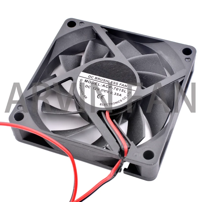 Gloednieuwe Originele 7Cm 70Mm 70X70X15Mm Dc 12V 0.35a ACP-7015L Hoog Volume Koelventilator Cpu En Opladervermogen