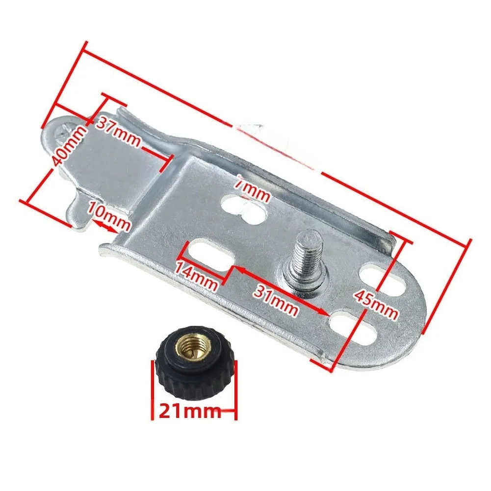 Refrigerator Bottom Door Hinge Replacement Heavy Duty 128mm Total Length 37mm Hole Spacing Fits Most Standard Models