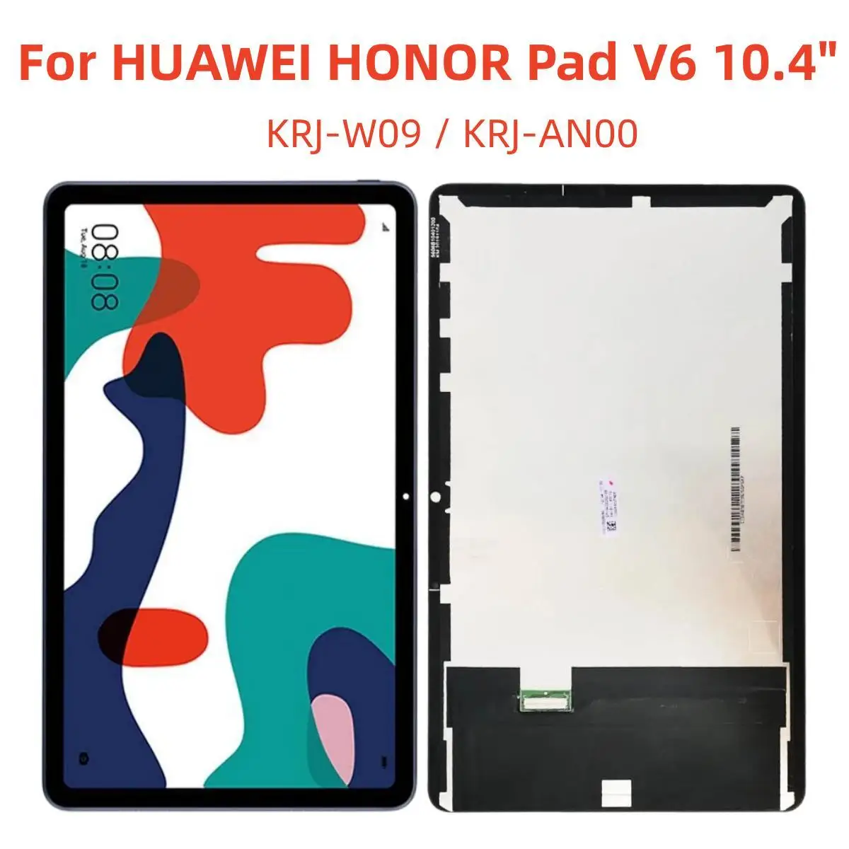 

New LCD 10.4" inch For HUAWEI HONOR Pad V6 KRJ-W09 / KRJ-AN00 5G WIFI Touch Screen Digitizer With Lcd Display Assembly