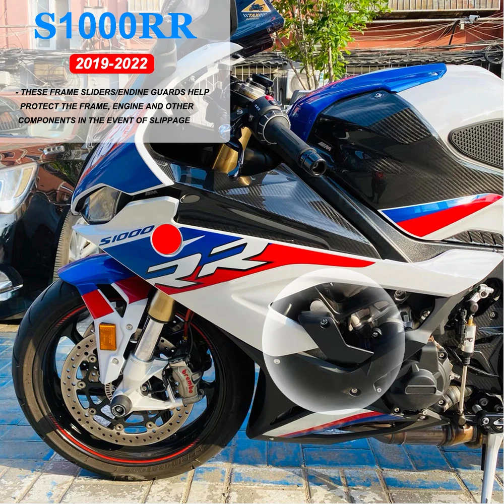 2019 2020 NEUE Motorrad Motor Schutz Rahmen Sliders Crash Pad Fallen Protecto Für BMW S1000RR S 1000 RR S1000RR 2021 2022