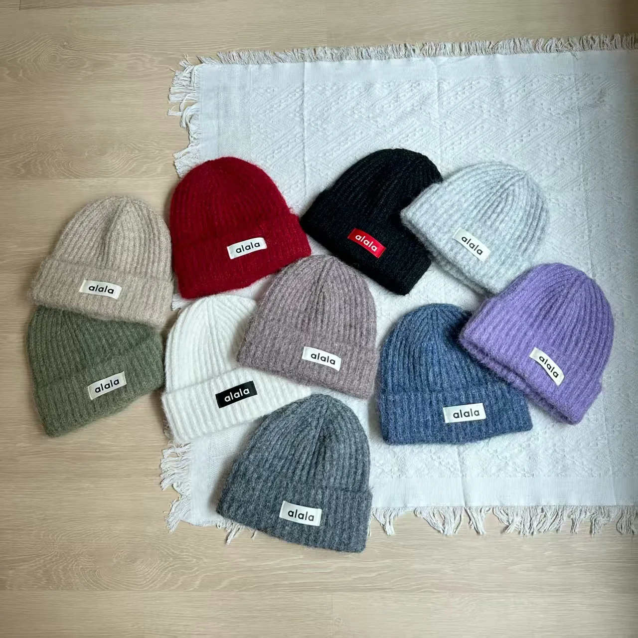 Donna inverno caldo lavorato a maglia cappello a prova di freddo berretto slouchy oversize antivento a prova di freddo cappelli con paraorecchie per donne ragazze viso piccolo