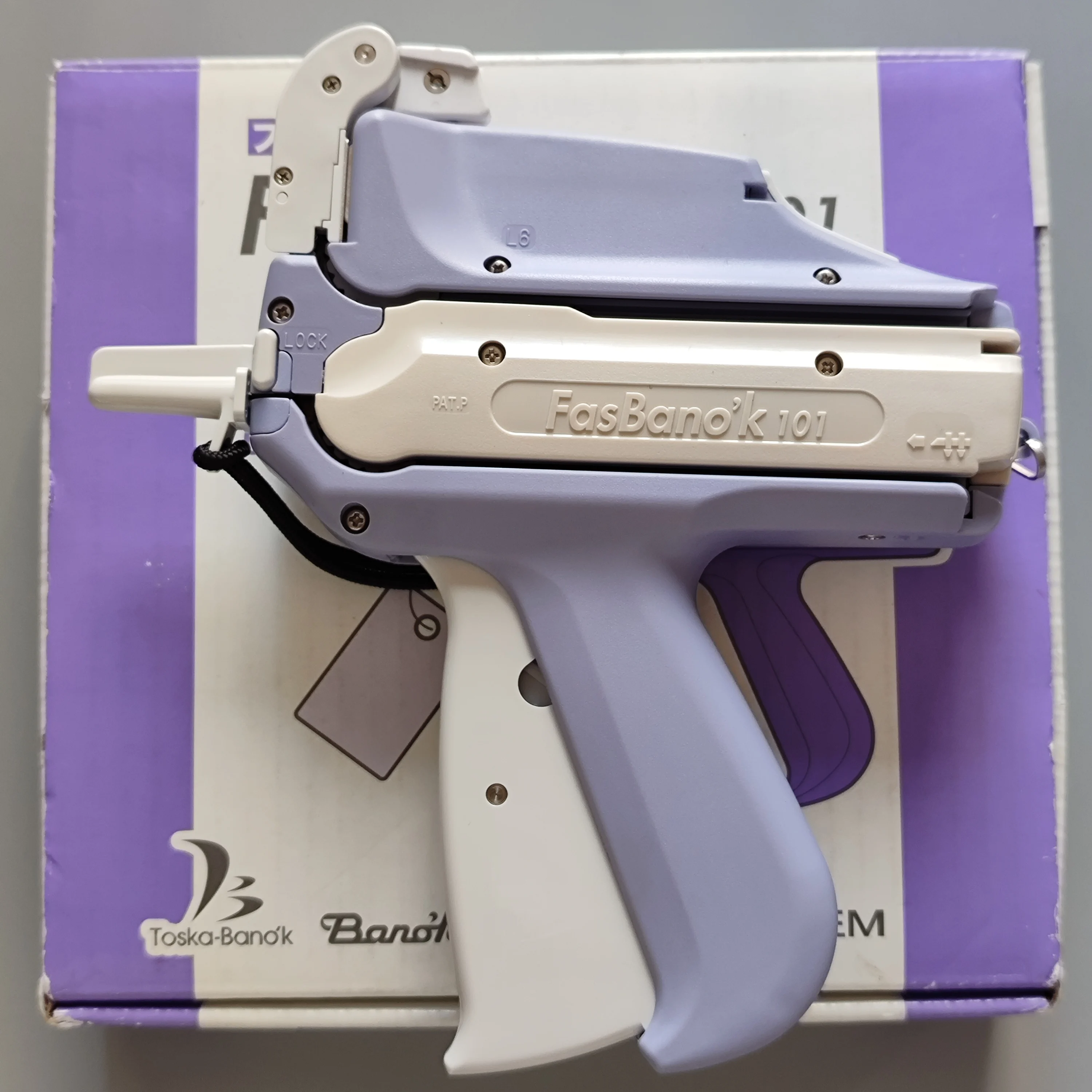 Pistola de sujeción de ropa de plástico OEM Booster, pistola de bucle para tela de bucle especial, pistola de colchón, prendas de vestir, uso de etiquetado colgante