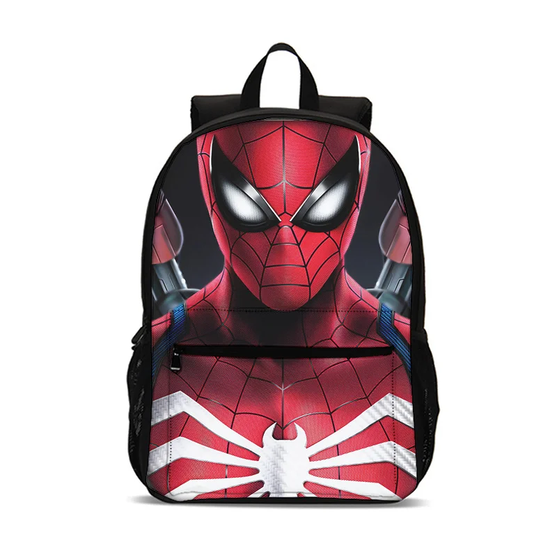 스파이더 맨 슈퍼 영웅 배낭 소년과 소녀 학생 생일 선물 어린이 학교 가방 대용량 캠핑 내구성 배낭