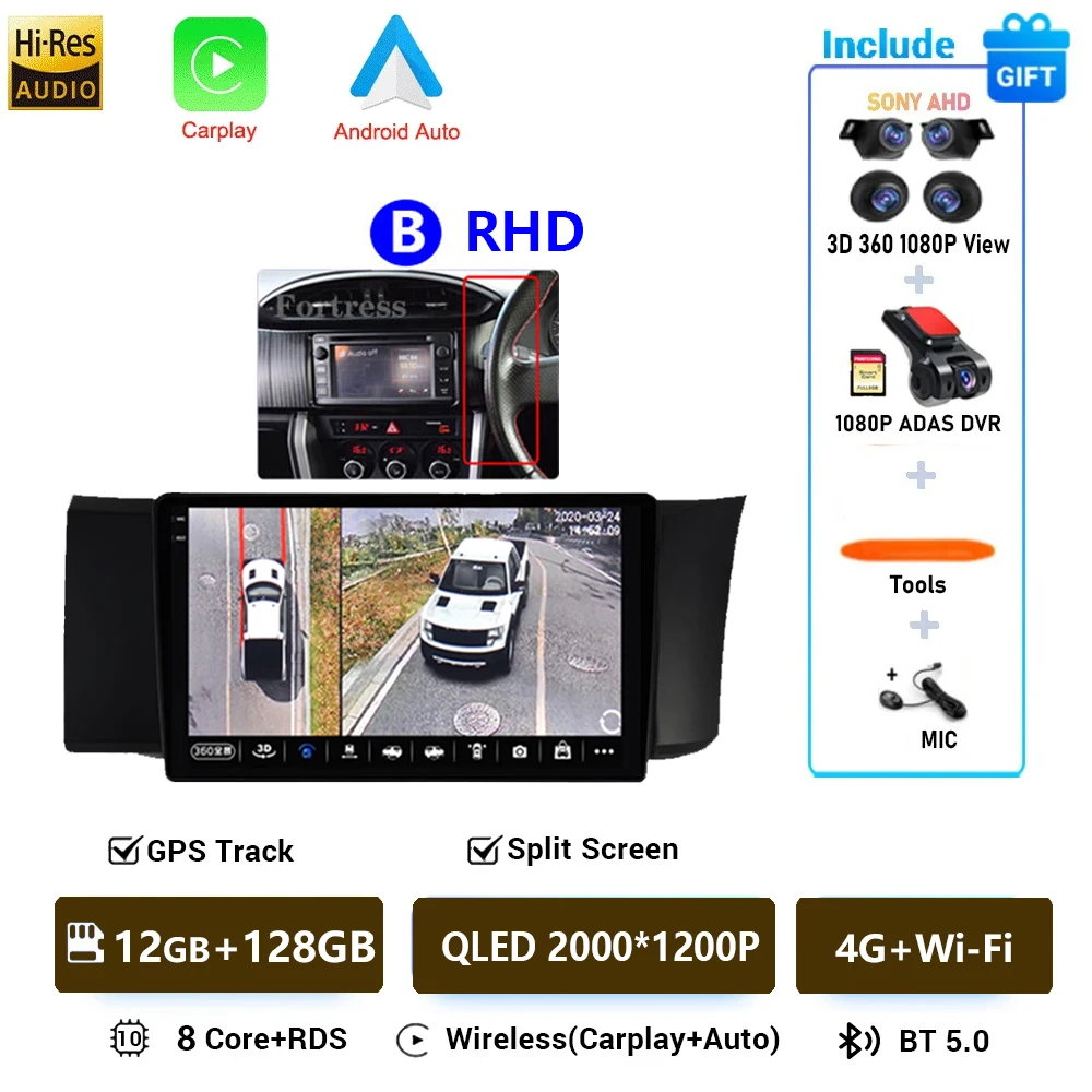 Android 16 Autoradio Voor Toyota GT86 GT 86 Subaru BRZ Scion FRS 2012 2013-2016 Multimedia Auto Stereo Video radio Carplay GPS