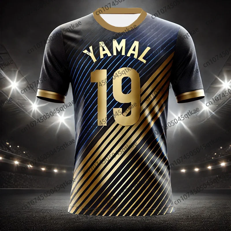 Chatgpt Design Football Jersey Yamal 19 Jersey Oversized Breathable Training Tshirt For Kid/Adult Sport Special Edition Jersey