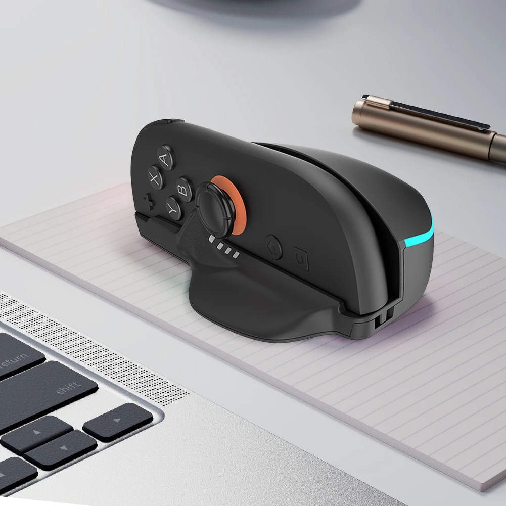 1 par de empuñaduras de ratón con Control estable para juegos de disparos, juego de empuñaduras de mano, soporte de modo de ratón de escritorio para accesorios de juegos Switch2
