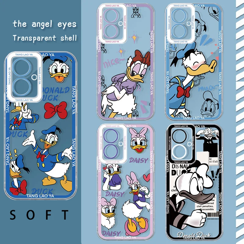 Disney Donald Duck Angel Eye Phone Case For OPPO A 55 54 53 52 38 36 35 33 32 31 16 15 9 8 7 5 S E K 2019 2020 2021 Funda Soft