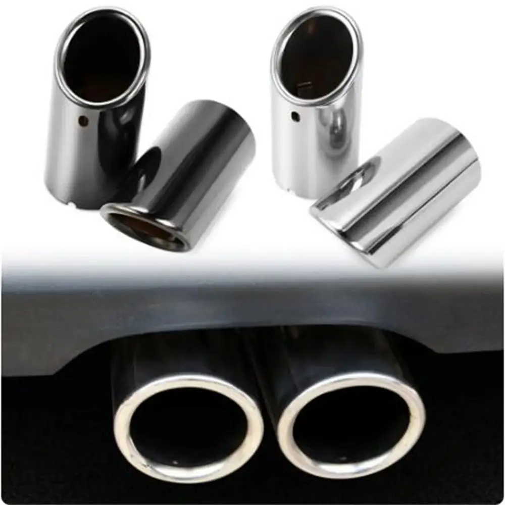 Car Styling For VW Volkswagen Jetta MK6 1.4T Golf 6 Golf 7 MK7 1.4T Stainless Steel Exhaust Muffler Tip Pipe Auto Accessories