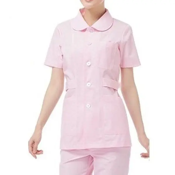 Плюс размер медсестра униформа длинный рукав осень и зима короткий рукав длинный рукав белое пальто короткий сплит