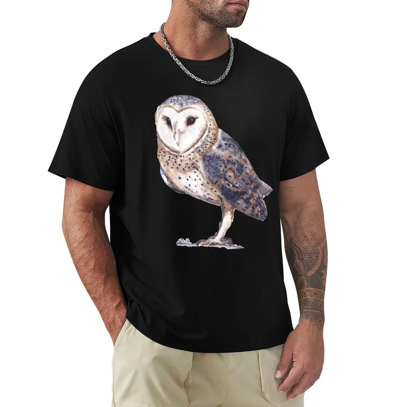 

Snow owl T-Shirt Trendy Pattern T-Shirt for Men