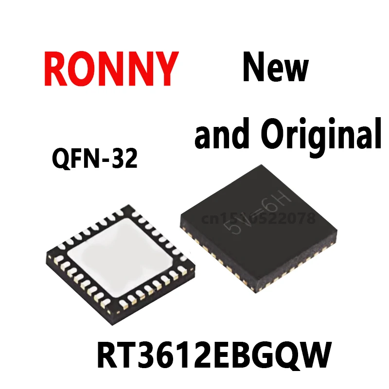 

5PCS New and Original RT3612EB 5V=6H 5V= QFN-32 RT3612EBGQW