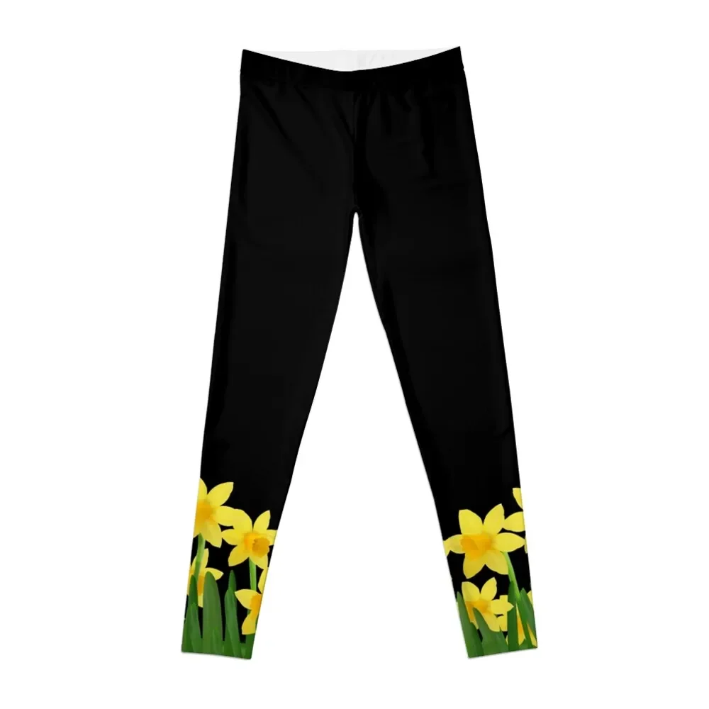

Hello first daffodils 1903 Leggings Golf wear legging gym sports shirts gym Womens Leggings