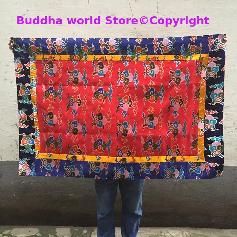 

Wholesale Buddhist supply Tibet family Buddhism Temple Auspicious Buddha statue Altar cover Ethnic Table cloth curtain 150cm L9