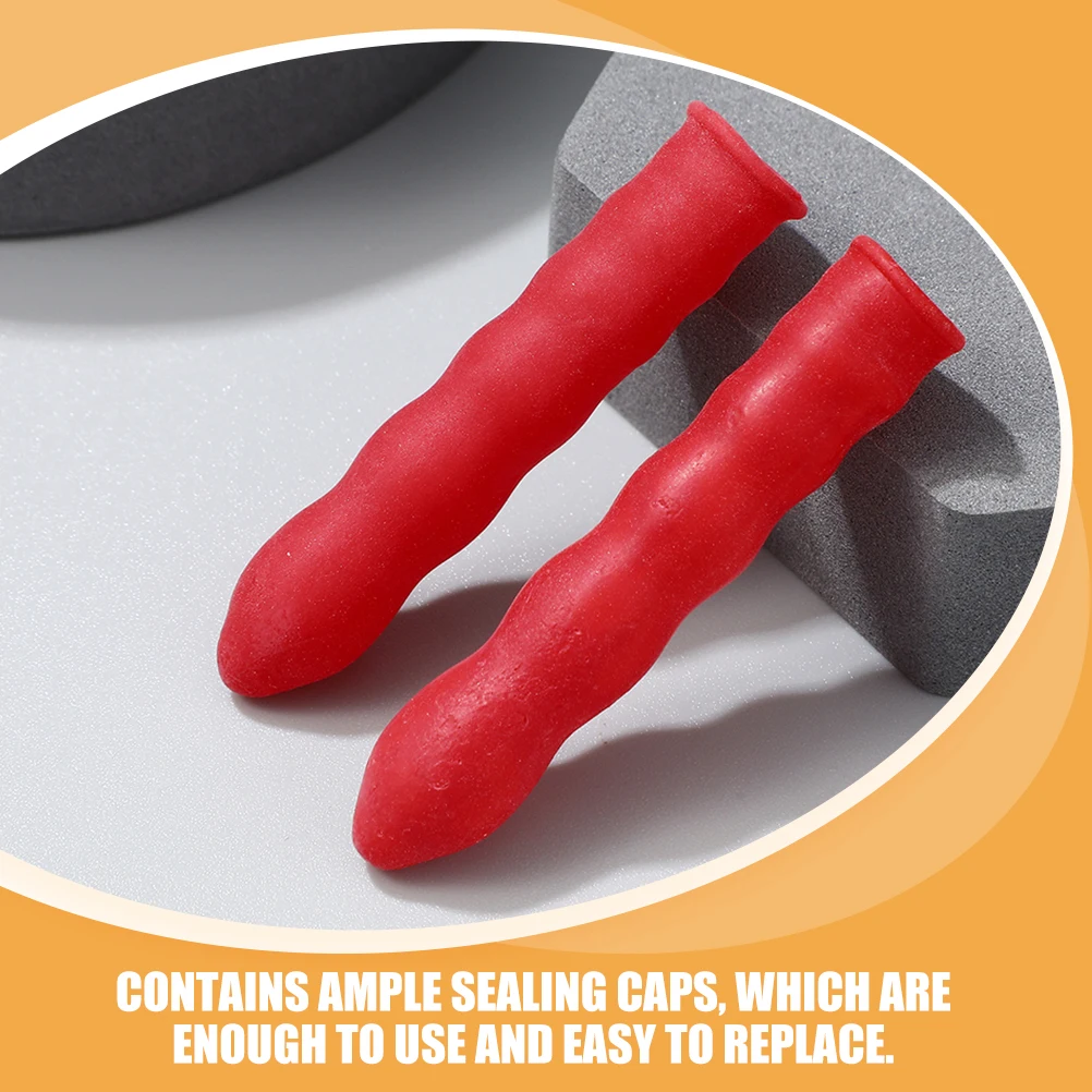 

60Pcs Caulk Caps Leakproof Latex Caulking Tube Covers Long-Lasting Cap to Save Caulk and Keep Clean Caulking Tube Tips