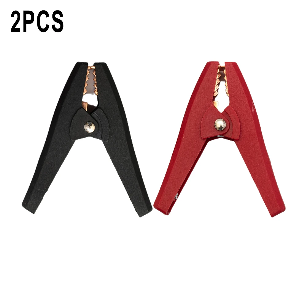 2PCS Industrial-Grade Insulated For Alligator Clips 1000V 50A for Recreational Vehicle RV Marine and Off-Grid Power Applications