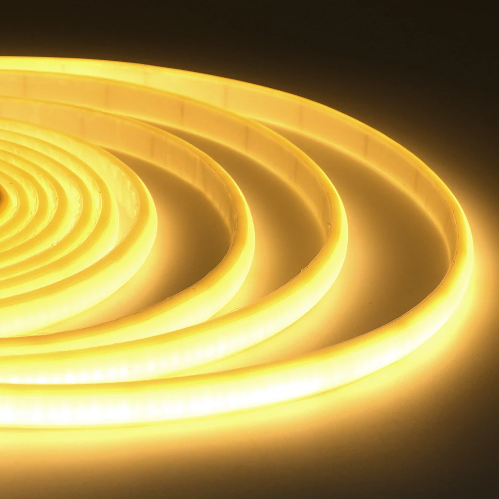 PIR Motion Sensor Led Strip COB Light Waterproof Flexible Hollow Neon Strip 320 LEDs 5V USB Battery Dimmer Silicone Tube Lights
