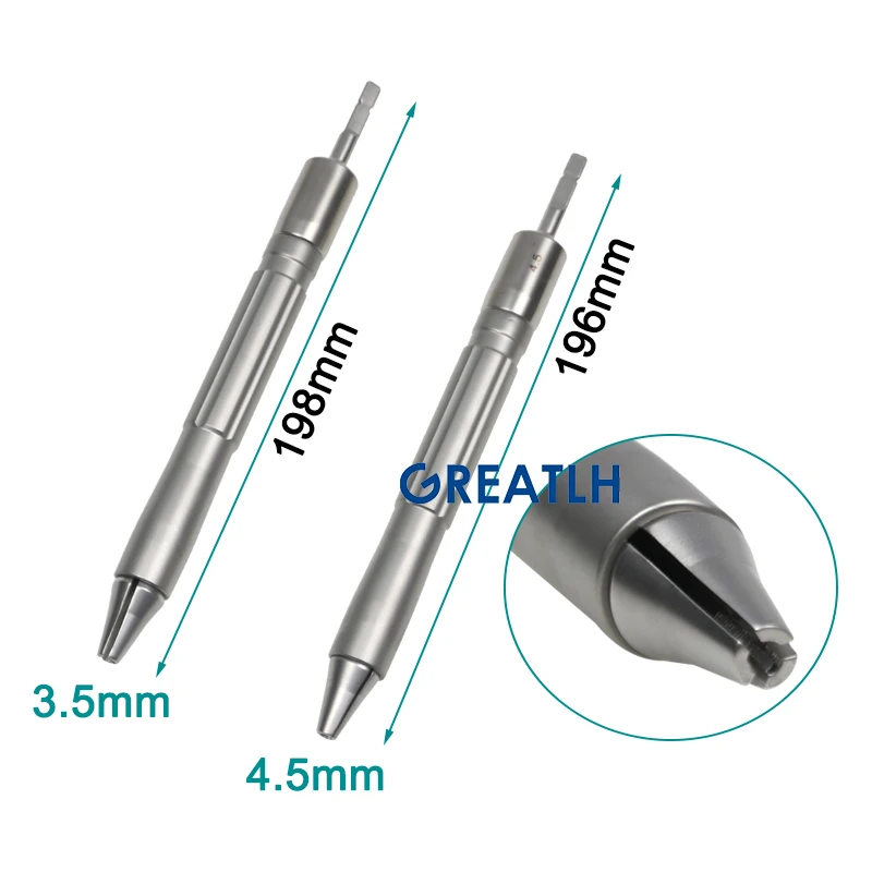 Imagem -03 - Ortopedia Cirurgia Screwdriver Kit Extrator Parafuso Cirúrgico Ferramentas de Remoção Quebrados Instrumentos Ortopédicos Pet 53 Pcs por Conjunto