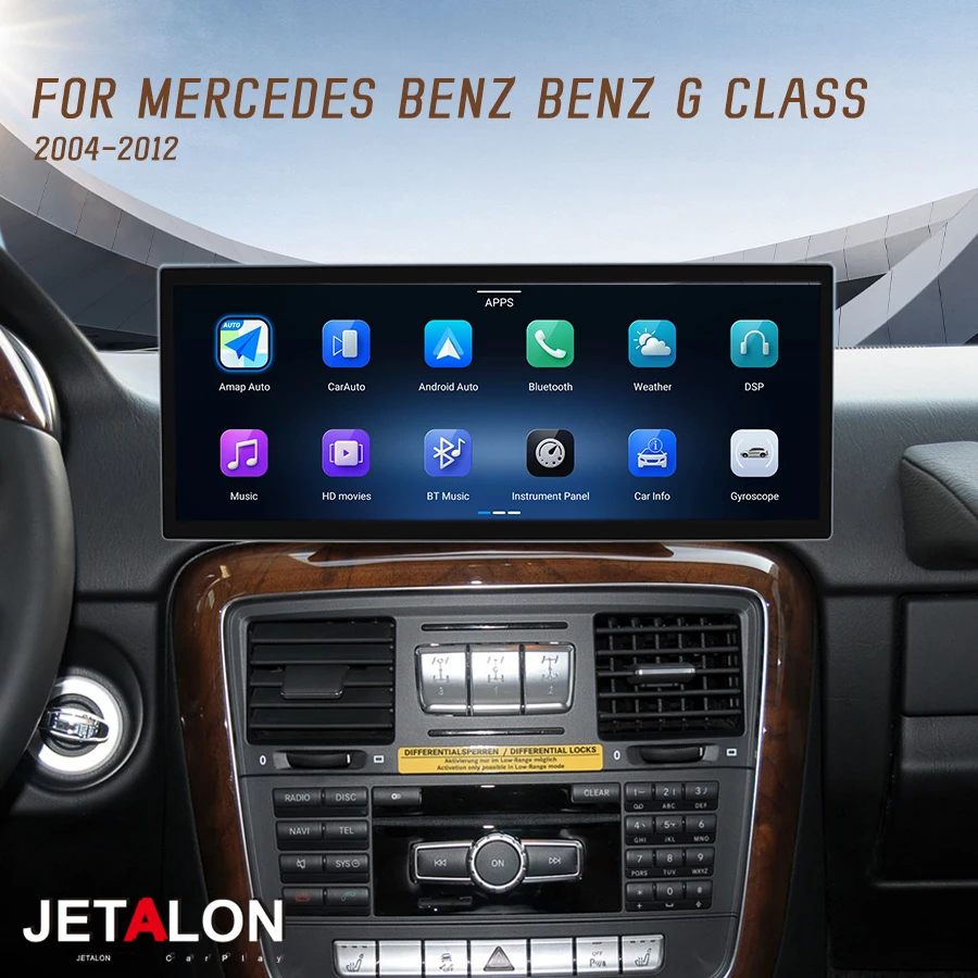 Android15 Car Radio For Mercedes Benz G Class 2004-2012 Multimedia Navigation Screen GPS Accessory With Carplay Wifi 4G15.8inch