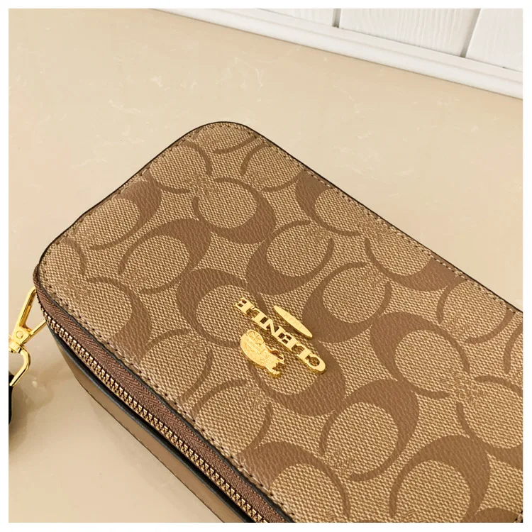 Advanced Women's 2026 New Retro Printed Wide Shoulder Strap Small Square Bag Fashion Single Shoulder Diagonal Cross Bag Trendy