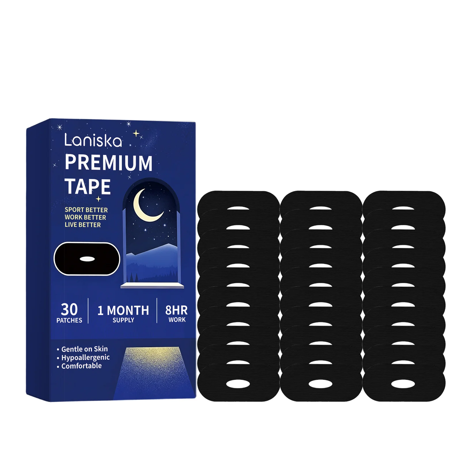 Anti Snoring Sleep Mouth Tape Improve Sleeping Quality Snoring Relief Mouth Breath Correction Breathing Nasal Strips For Adults
