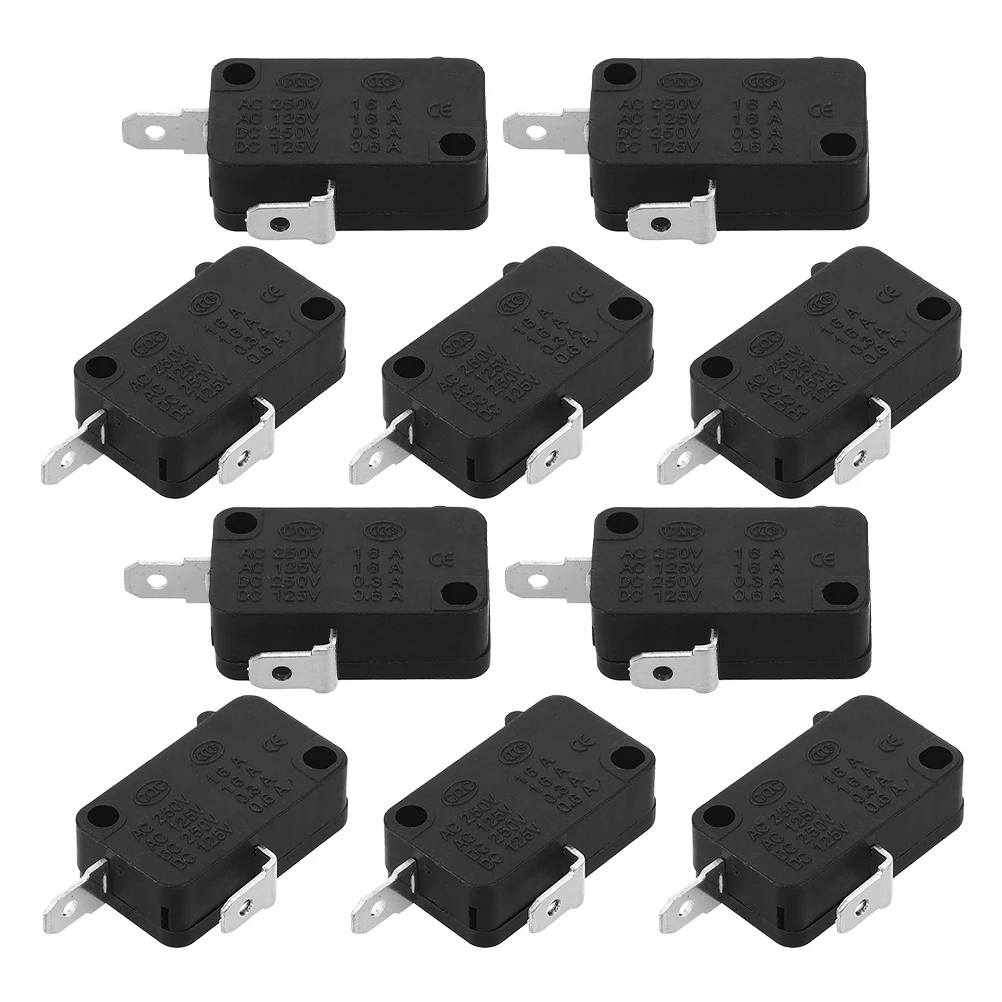 

10pcs Switch 250V Rice Microwave Parts Cooker Microwave Door Replacement Compact Versatile Fast Heating Home Use