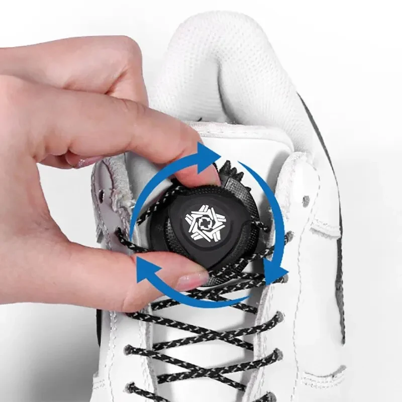 1 Pair No Tie Shoelaces for Sneakers Swivel Buckle Shoe Laces Men Women Leisure Lazy Shoe Accessories