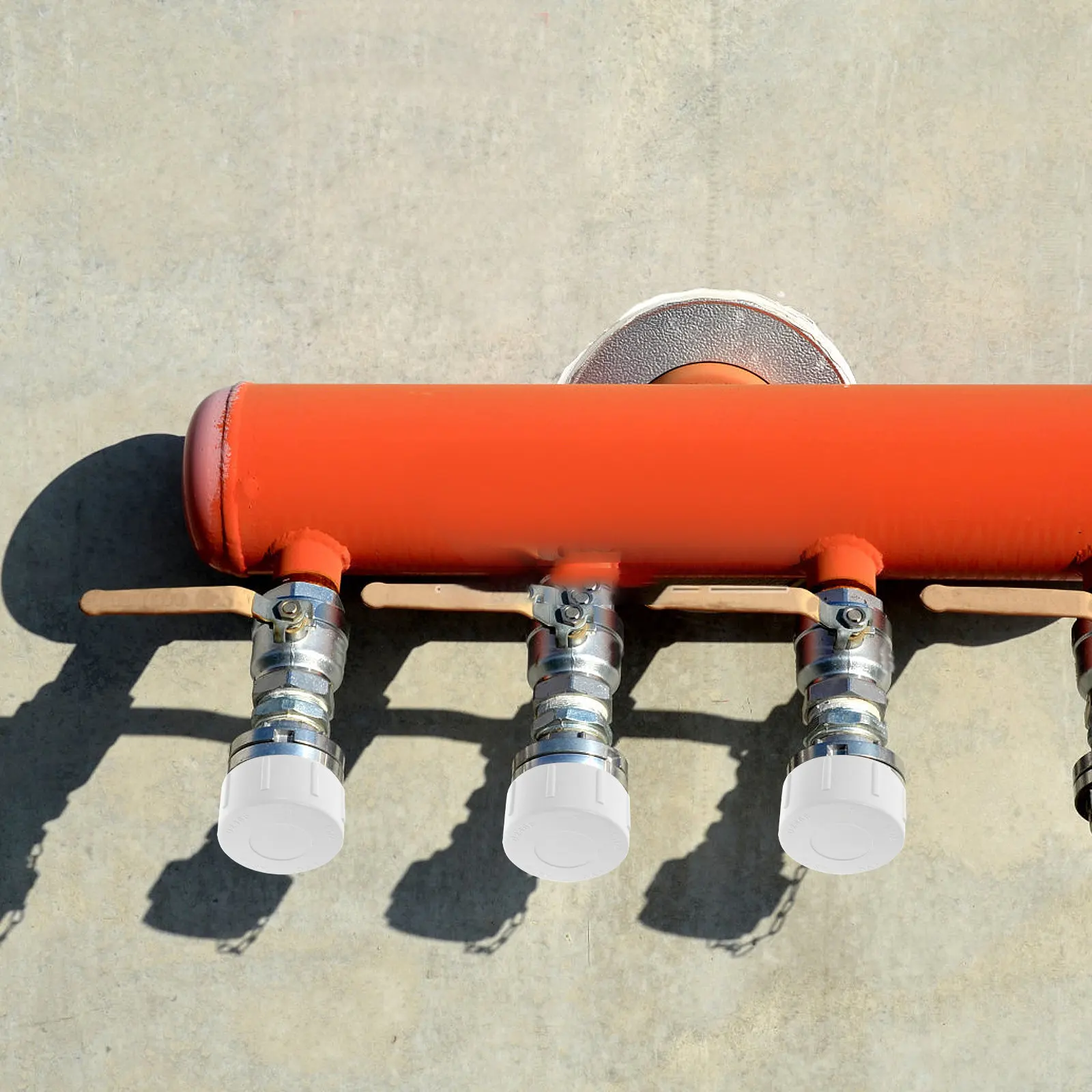 

10Pcs White PVC Threaded Pipe Caps Female End Plugs Thickened Plastic Fittings for Plumbing Gardening Hose Sprinkler System