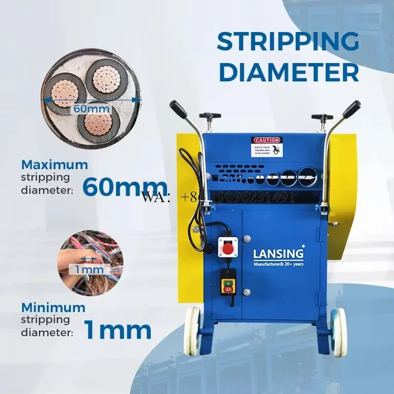 Wmwmnu for CE Certified Fully Enclosed 3kw 60mm Ultra Wide Stripping with 12 Channels and Emergency Stop Button