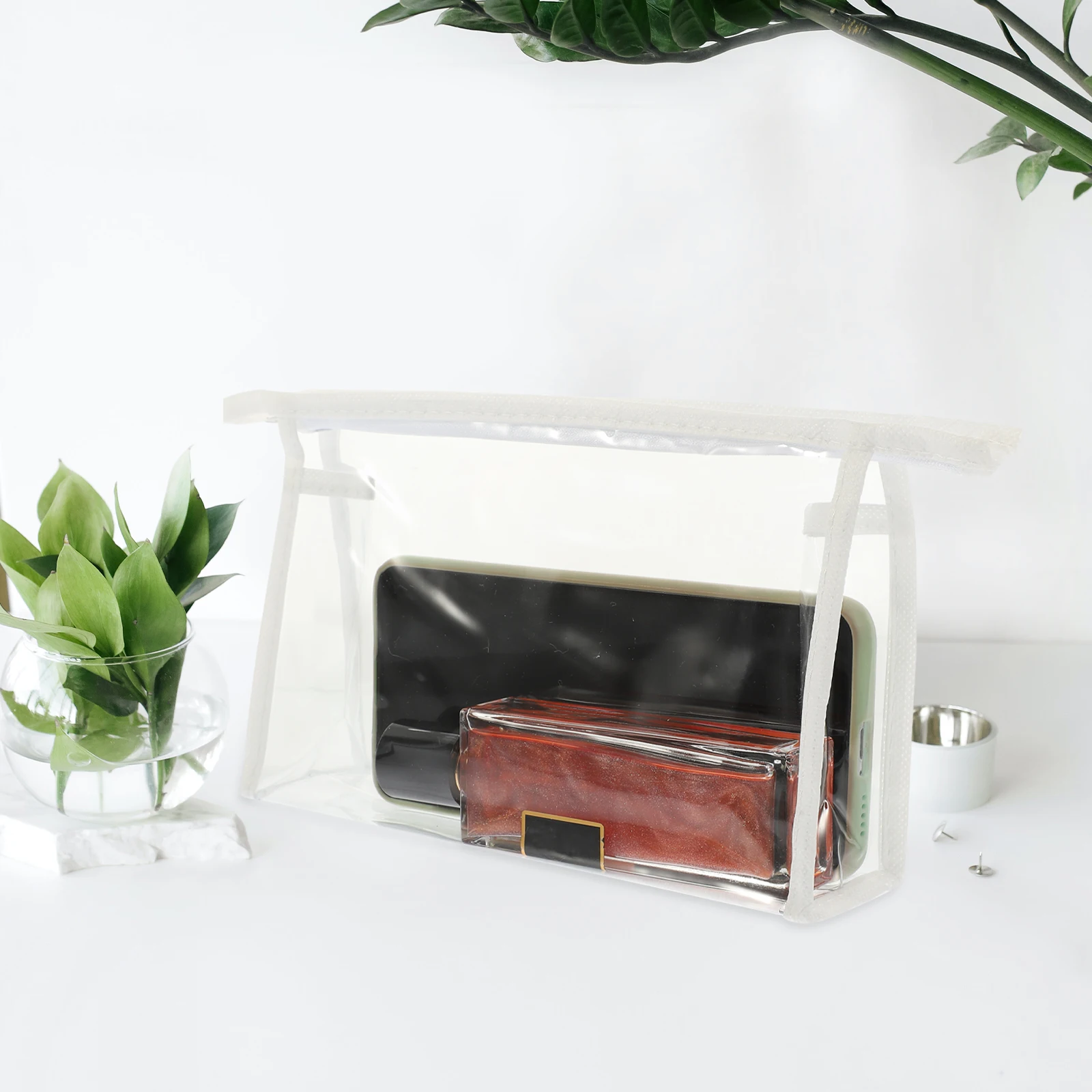 

Makeup Bag Travel Toiletry Organizer Handy Cosmetics Pouch Skincare Storage Case Essential for Travel