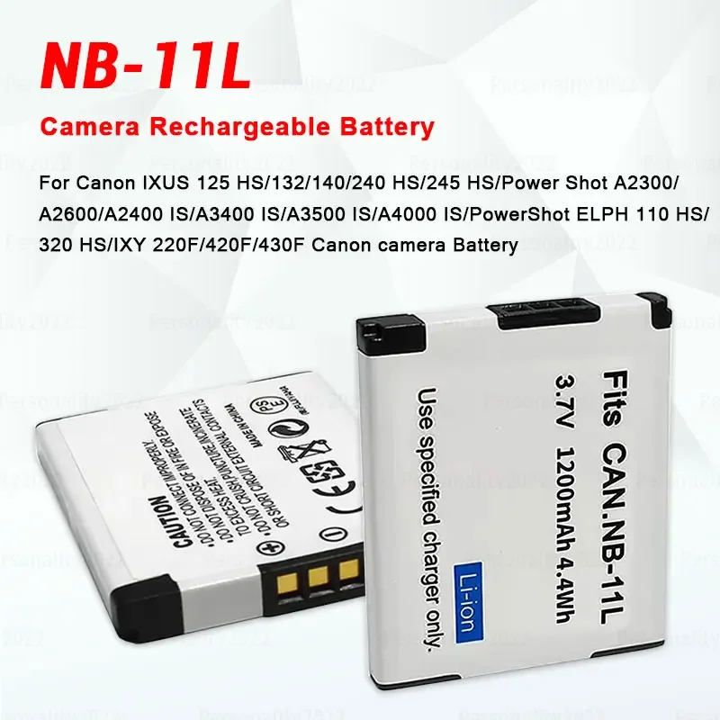 

NB-11L Battery NB11L for Canon PowerShot A2300 A2600 A3400 A3500 IXUS 125 132 140 240 265 155 150 110 HS NB 11L Camera Batteries