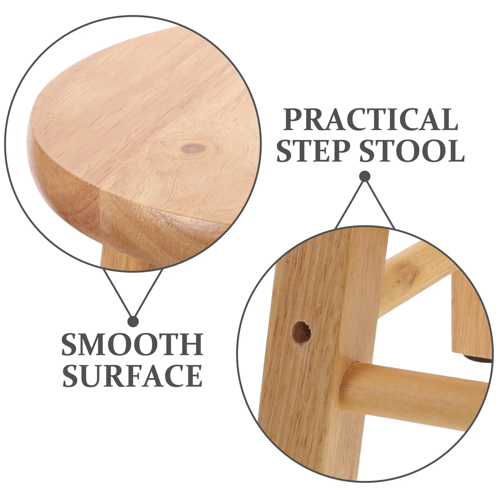 

Sturdy Wood Step Stool Small Low Footstool For Home Dorm Shoe Changing Bench Indoor Mini Wooden Bathroom Stool Seat