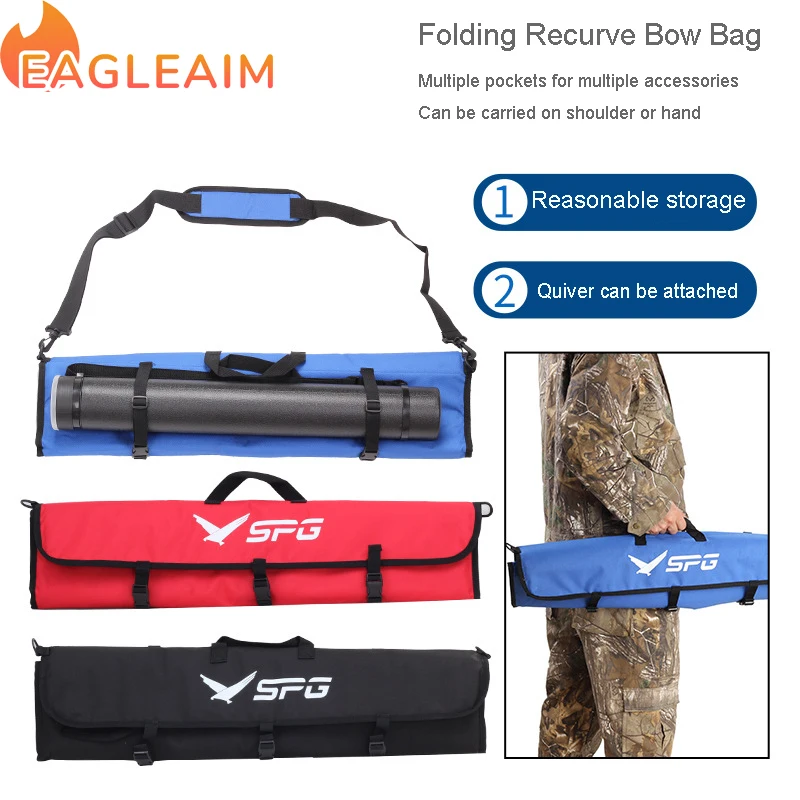 

Archery Recurve Bow Case Bag Takedown Bow and Arrow Set Lightweight Arrow Tube Holder Carrier Handheld Storage Foldable Bow Bag