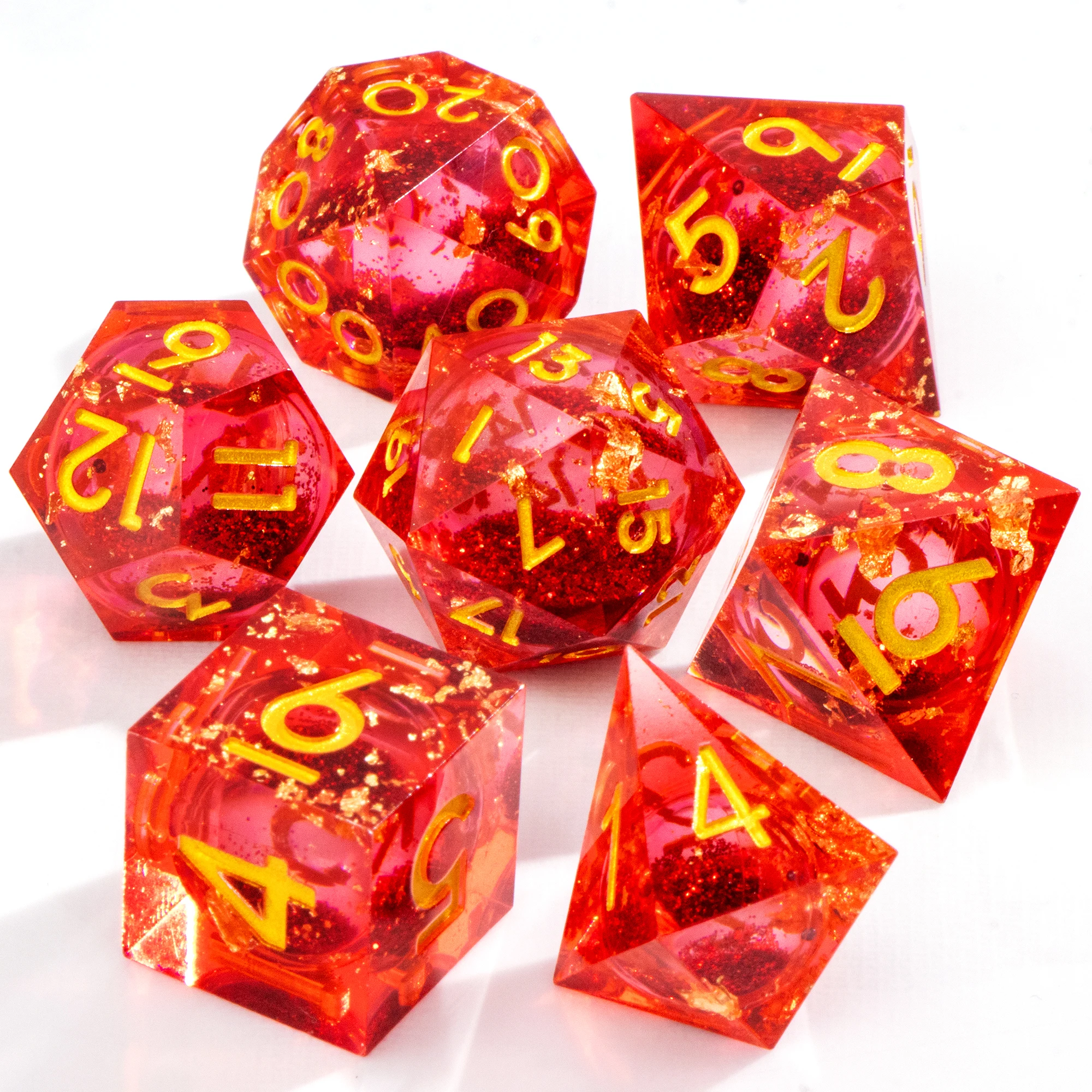 

Набор кубиков Sharp Edge Star DND ручной работы, 7 штук, аксессуары, кубики Galaxy для игр Dungeons and Dragons TTRPG, многогранные кубики из смолы