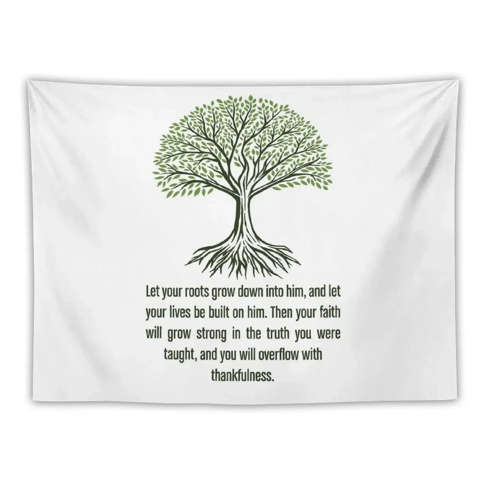 Let Your Roots Grow Into God Tapestry For Bedroom Decoration For Bedroom Wall Hanging Bedroom Decor Aesthetic Tapestry