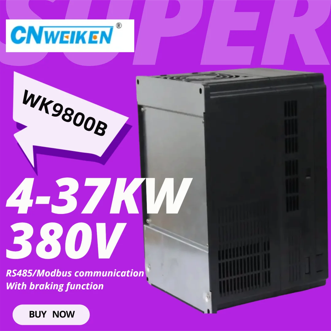Customizable Vector VFD WK9800B 380V 3Phase 4-37KW Frequency Drive With Encoder Interface for Motor Governing